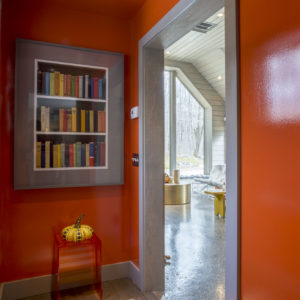 Hallway serves as portal between traditional and modern spaces